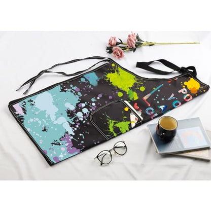 MBMSO Painting Artist Apron with Pockets Artist Painter Gifts Art Lover Gift for Art Teacher Student Painter Apron Waterproof - color: Pour Your Art Out Apron