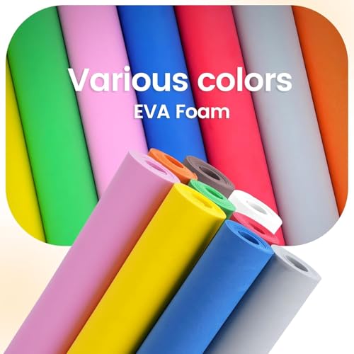 Do²ping Green Eva Foam Sheets Roll, 3mm EVA Craft Foam 49''x13.5'' High Density 86kg/m3 for Halloween Cosplay DIY - color: Green, size: Thickness 3mm
