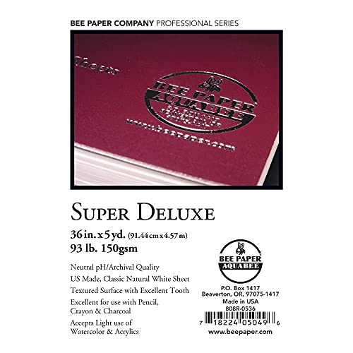 Bee Paper Company 808R-0536 Bee Paper Super Deluxe Sketch Roll, 36-Inch by 5-Yards - size: 36-inch x 5-yard Roll