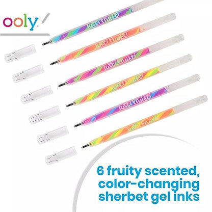 Ooly Scented Tutti Fruitti Color Changing Gel Pens, Set of 6 | Ages 3+, 1.00mm Nib, Color Changes as You Write, Scented, Fun Stationery and Arts and Crafts Supplies for Kids and Adults - style: Color Changing Pens