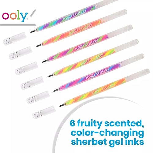 Ooly Scented Tutti Fruitti Color Changing Gel Pens, Set of 6 | Ages 3+, 1.00mm Nib, Color Changes as You Write, Scented, Fun Stationery and Arts and Crafts Supplies for Kids and Adults - style: Color Changing Pens