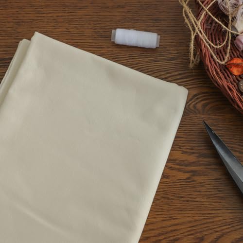 Simple&opulence Canvas Fabric by the Yard, 59'' Wide, Premium Natural Cotton Duck Canvas Fabric for Crafts, Upholstery, Home Decor, Sewing DIY Cloth (Ivory,1 Yard) - color: Ivory, size: 1 Yard (36"x59")