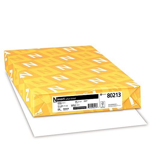 Exact Vellum Bristol, 11" x 17", 67 lb/145 gsm, White, 94 Brightness, 250 Sheets (80213)