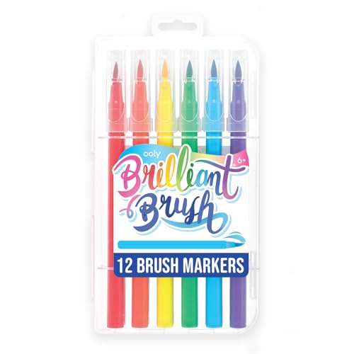 Ooly Brilliant Brush Calligraphy Pens, Set of 12, Dual Tip - style: Brilliant Brush