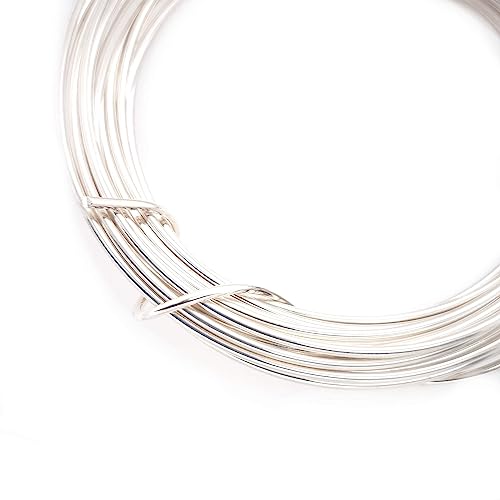 CRAFT WIRE 18 Gauge, 925 Sterling Silver Wire (Round) Dead Soft Made in USA - 10FT | Sterling Silver Wire for Jewelry Making, Wire Wrapping, Solid 925 Sterling Silver, High Quality Made in USA - size: 18 Gauge, style: 10 Feet
