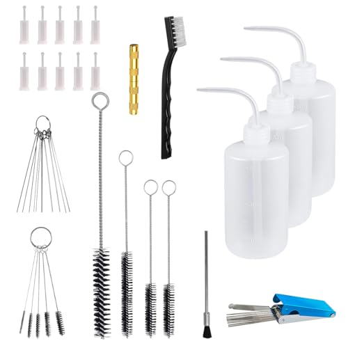 Multi-Purpose Spray Tool Cleaning Kit with Spray Tools Filters, Paint Tools Clean Kit Airbrush Cleaning Kit for HVLP Gravity, Suction, Detail Paint Tool, Airbrush