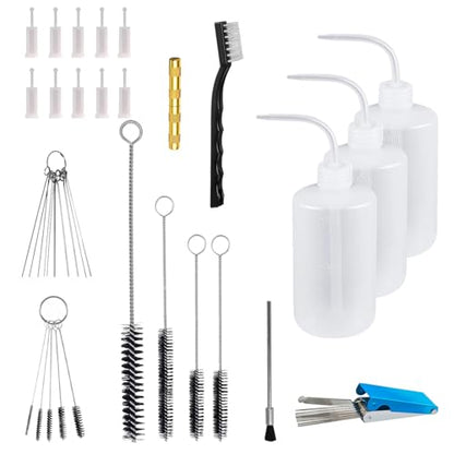 Multi-Purpose Spray Tool Cleaning Kit with Spray Tools Filters, Paint Tools Clean Kit Airbrush Cleaning Kit for HVLP Gravity, Suction, Detail Paint Tool, Airbrush