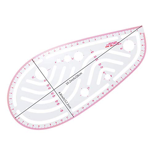 NEWMAY 6 Stlye Sew French Curve Ruler Metric Shaped Plastic Sewing Tools Measure Ruler for Sewing Pattern Making Design DIY Dress Clothing, Bendable Drawing Template Perfect for Designers and Tailors