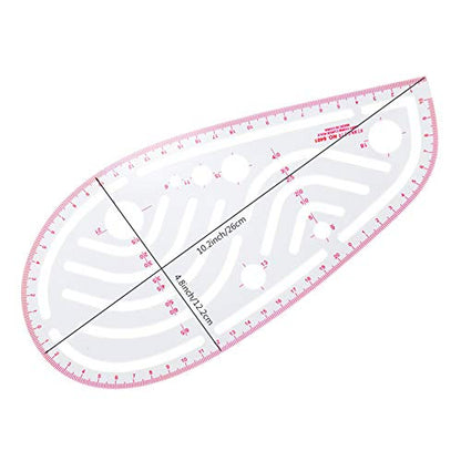 NEWMAY 6 Stlye Sew French Curve Ruler Metric Shaped Plastic Sewing Tools Measure Ruler for Sewing Pattern Making Design DIY Dress Clothing, Bendable Drawing Template Perfect for Designers and Tailors