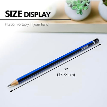 BAZIC PRODUCTS Drawing Drafting Pencils, 6B to 6H Graphite, 24-Box | graphite grades 6B to 6H, sketching, shading, fine art, technical drawing, design work - size: 1 Count (Pack of 24)