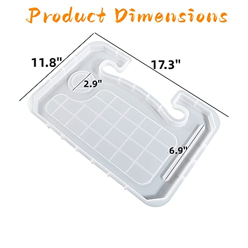 Steering Wheel Tray Resin Molds, DIY Resin Epoxy Casting Craft Car Table Mount Steering Wheel Tray Desk for Laptop & Food