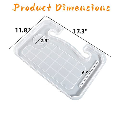 Steering Wheel Tray Resin Molds, DIY Resin Epoxy Casting Craft Car Table Mount Steering Wheel Tray Desk for Laptop & Food