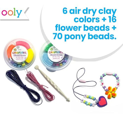 Ooly Air Dry Clay Bracelet & Necklace Jewelry Kit, 2 Reusable Cases, 6 Colors - style: 6 Colors Jewelry Kit