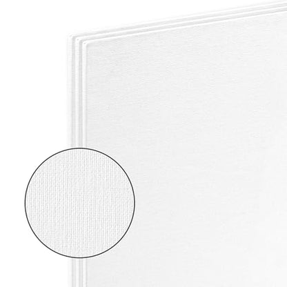 New York Central Portrait-Smooth Artist Canvas Panel 6x8 - Professional Quality 100% Cotton Canvas Panels for Painting - Ideal for Painting, Acrylics, Oils - size: 6x8"