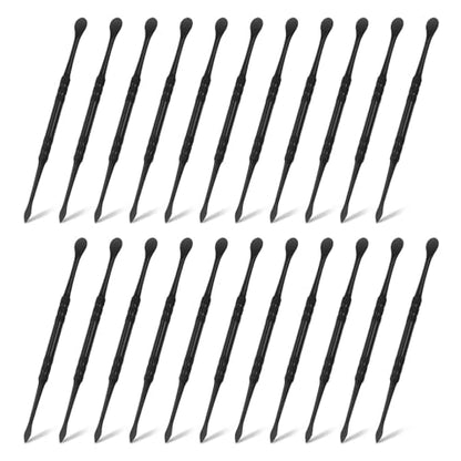 HARFINGTON 22pcs Wax Carving Tool 4.8" Double-Headed Stainless Steel Sculpture Tools Kit Modeling Engraving Sculpting Spoons for Clay Pottery Crafts Shaping, Black Plated - color: Black Plated