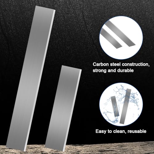 2 Pack Polymer Clay Cutters, 8 Inch & 4 Inch, Flexible Clay Cutter Blade, Stainless Steel Blade Cutting Slicing Tools for DIY Ceramic Shaping Modelling Sculpturing Supplies,2 Sizes (10cm &20cm) - size: 8 Inch & 4 Inch