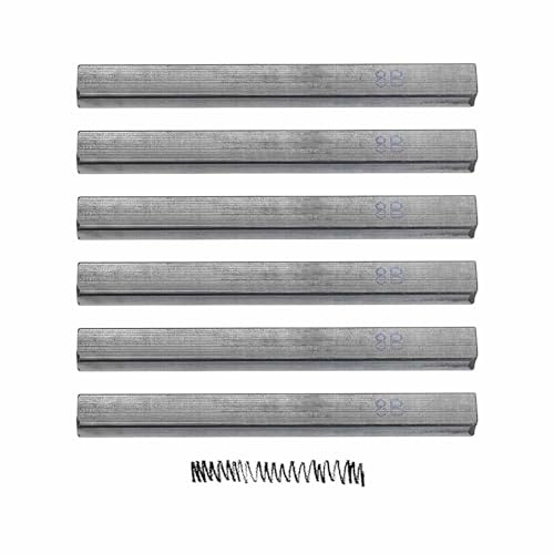 MECCANIXITY Compressed Charcoal Sticks, 8B Grade Square Vine Charcoal Sticks Set Art Supplies for Painting Drawing Sketching Shading Artists Beginners(Pack of 6) - style: 8B