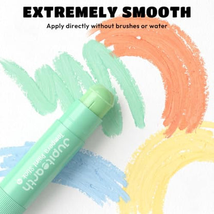 JUPITEARTH Tempera Paint Sticks for Kids, Quick Drying, 12 Pastel Colors - color: 12 Pastel Colors