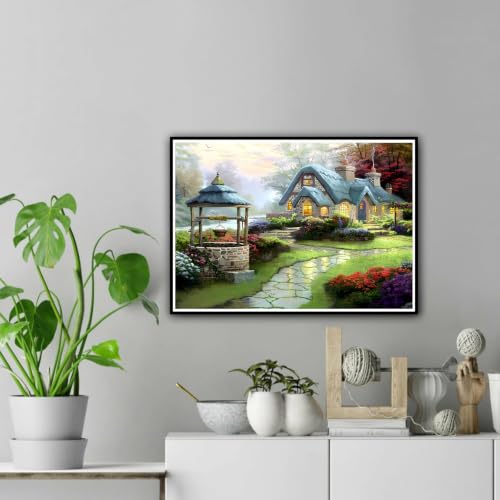 hill froeistung Landscape Scenery Diamond Art Painting Kits for Adults - color: HF-B013
