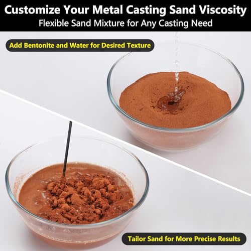 7 lbs Premium Ultra-Fine 400 Mesh Oil-Free Casting Sand for Metal Jewelry Crafting - Exceptional Foundry Sand for Detailed Replicas in Silver, Copper, Bronze, and More - color: red-7lbs