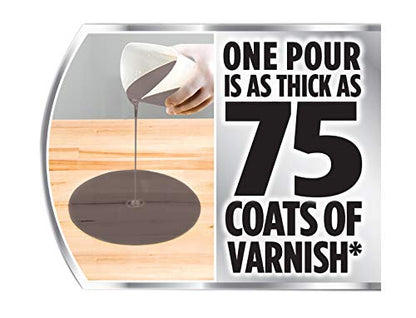 Varathane 363902 Super Glaze Pour-On High Gloss Epoxy, Quart, Charcoal - color: Charcoal