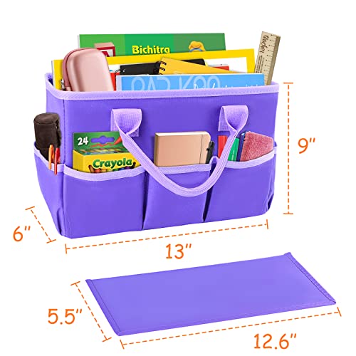 ZKOO Art Portfolio Bag (Black, 20" * 26") + Art Craft Storage Bag, Purple