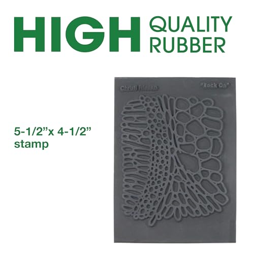 AVES Co Rubber Texture Clay Stamps, Make Impression w/Christi Friesen Stamp - style: Rock-On