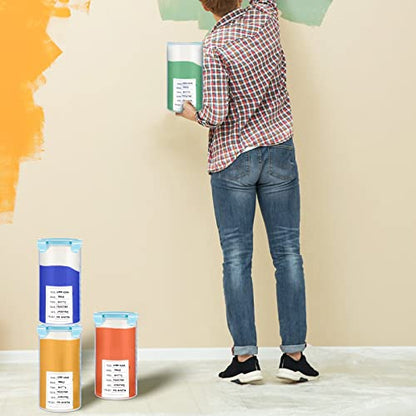 4 Pcs Plastic Paint Containers with Lids 50 oz Paint Storage Containers for Leftover Paint Cups with Lids Airtight Paint Holder Empty Paint Can, 1500ml