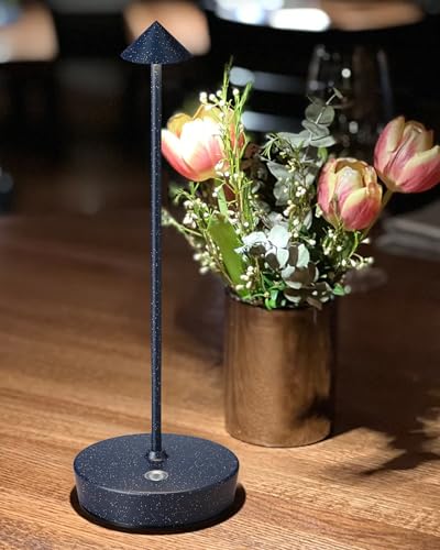Cordless Table Lamps Rechargeable 6000mAh Battery Operated LED Light | Outdoor Waterproof Portable 3 Color Touch Dimmable Table Light for Patio Restaurant Dining Home Set of 2 Sky - color: 2Pack Sky
