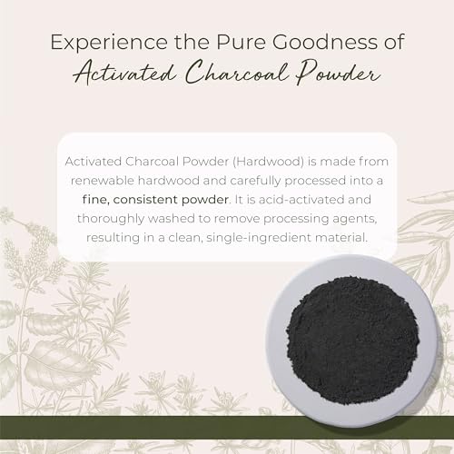 Starwest Botanicals Activated Hardwood Charcoal Powder - 4 oz Bag | Use for Teeth Whitening, Face Masks, Skin Care, & Cleaning, Food Grade as a Processing Aid, Certified Kosher - size: 4 Ounce (Pack of 1)