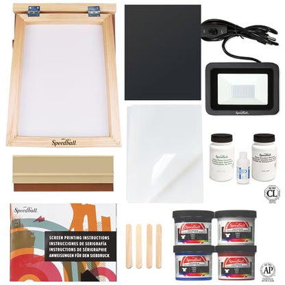 Speedball Advanced All in One Screen Printing Kit + 6 Color Ink Starter Set