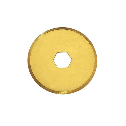 18mm Rotary Cutter Blades 5-Pack Replacement Blades Fits Fiskars, OLFA for Quilting Scrapbooking Sewing Arts & Crafts Sharp and Durable Cutter Blade - color: Titanium Plating (18mm 5pcs)