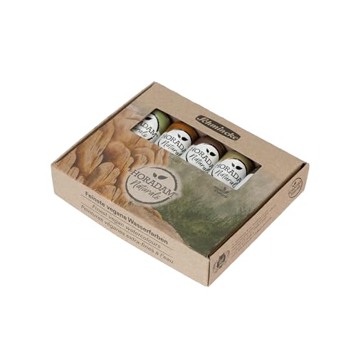 Schmincke - Horadam Naturals, Set Mineral, 5 x 15 ml tubes, 86002097, finest vegan watercolor, vegetable pigments, combination of watercolor & gouache - color: mineral pigments