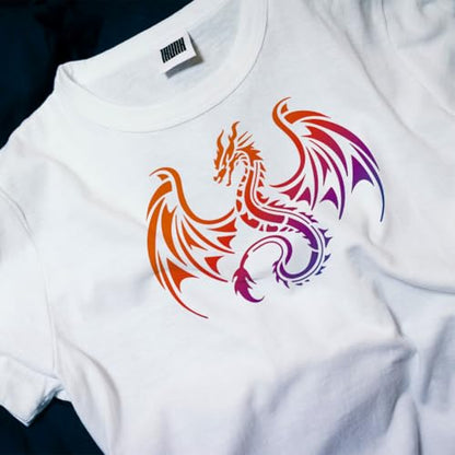 Dragon Stencil, Reusable Painting Template, DIY Home Decor - style: Dragon