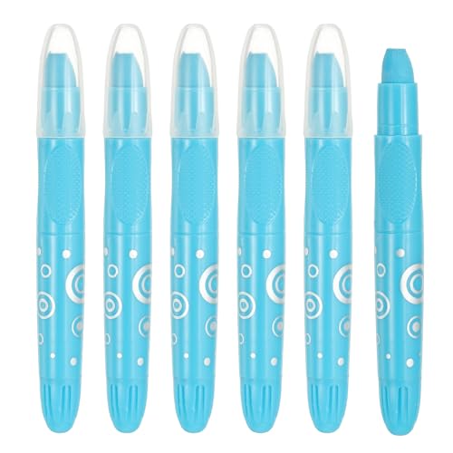 PATIKIL Watercolor Gel Crayon, 6Pcs Washable Twist Crayons for Coloring, Drawing, Painting, Lake Blue (5.2x0.59) - color: Lake Blue