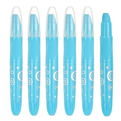 PATIKIL Watercolor Gel Crayon, 6Pcs Washable Twist Crayons for Coloring, Drawing, Painting, Lake Blue (5.2x0.59) - color: Lake Blue