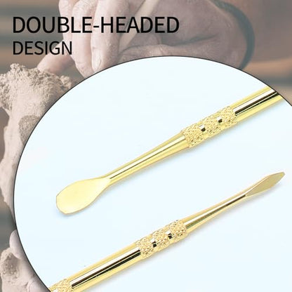 suiwotin 3PCS Wax Carving Tools, Gold - color: Gold - 3PCS