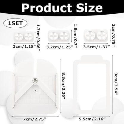 Stud Post Embedding Tool for Polymer Clay Earrings,Polymer Clay Tools,Cutters,Earring Post Embedder Tool for Jewelry, Earrings(Color:White)