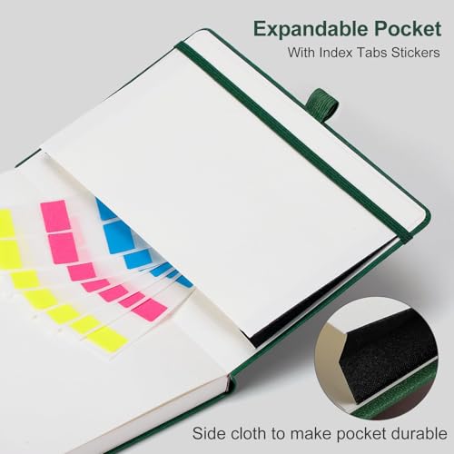 AHGXG Graph Paper Notebook, 120 GSM Paper, 160 Pages, A5 (5.7'' X 8.3'') - color: Dark Green, style: A5-Grid-120G