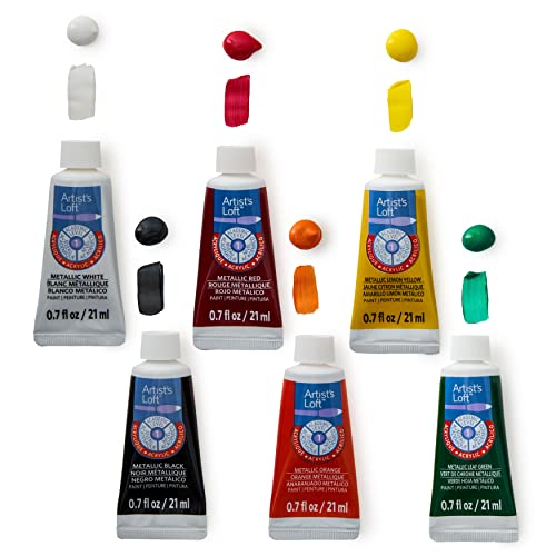 MICHAELS Metallic Acrylic Paint 12 Color Set by Artist's Loft®