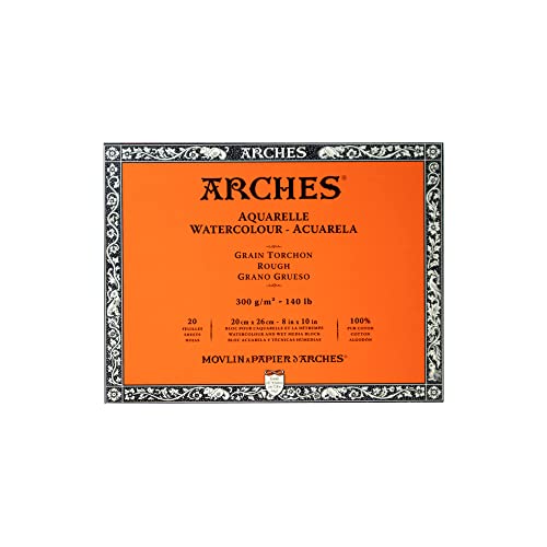 Arches Watercolor Paper Block, Rough, 8" x 10", 140 pound - size: 8"x10", style: Rough