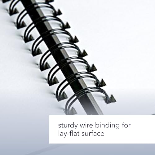Canson Mix Media Art Book, Heavyweight French Paper, Double Sided Fine and Medium Texture, Side Wire Bound, 138 Pound, 9 x 12 Inch, 40 Sheets - size: 9"X12"