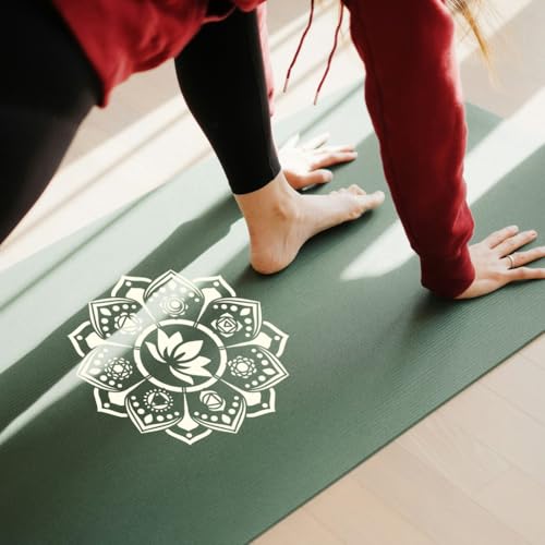 21 Styles Chakras Yoga Stencils for Painting, 11.8"x11.8" Reusable Free Combined Stencil Drawing Templates, Mandala Flower DIY Craft Paint Templates for Wall Home Decor Canvas Journal Card - style: Yoga