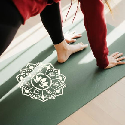 21 Styles Chakras Yoga Stencils for Painting, 11.8"x11.8" Reusable Free Combined Stencil Drawing Templates, Mandala Flower DIY Craft Paint Templates for Wall Home Decor Canvas Journal Card - style: Yoga