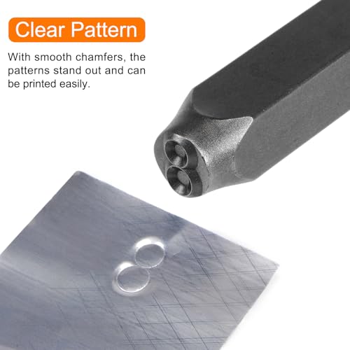 HARFINGTON 27pcs Letter Stamp Set 1/16" 1.5mm High Tool Steel A-Z & Punch Press Tools Metal Stamps Set Hammer Hand Punch for Metal Plastic Wood Leather Brass Stamping - size: 1.5mm