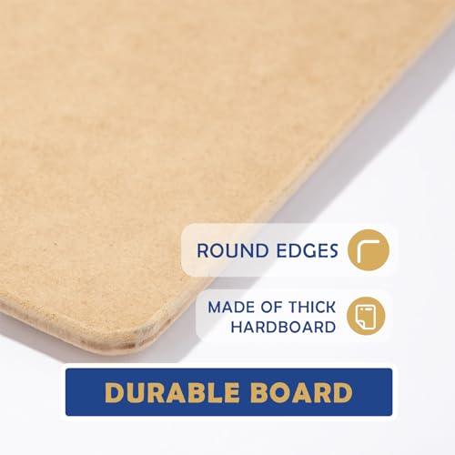 Falling in Art 19x25 Sketch Board with Sturdy Clip &Rubber Bands | Professional Art Drawing Board, Portable Artists Clipboard for Classroom, Studio Drawing, Outdoor Painting - size: 19X25"