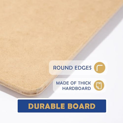 Falling in Art 19x25 Sketch Board with Sturdy Clip &Rubber Bands | Professional Art Drawing Board, Portable Artists Clipboard for Classroom, Studio Drawing, Outdoor Painting - size: 19X25"