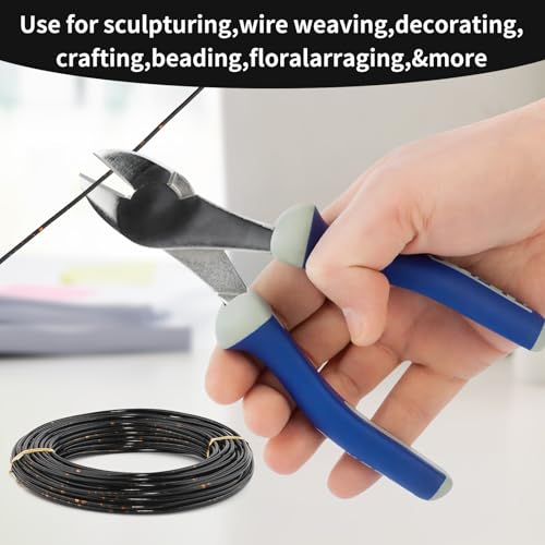 12 Gauge Aluminum Craft Wire for Jewelry Making, 32.8FT Bendable Metal Wirefor Bonsai Armature(Black Gold) - color: Black Gold