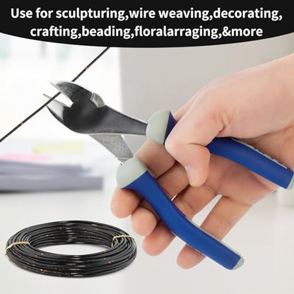 12 Gauge Aluminum Craft Wire for Jewelry Making, 32.8FT Bendable Metal Wirefor Bonsai Armature(Black Gold) - color: Black Gold
