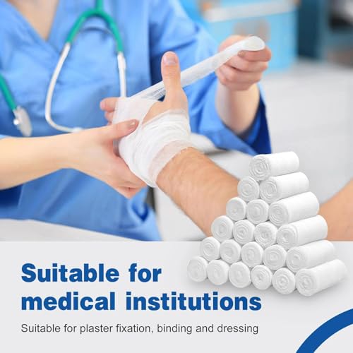 AZEN 200 Pack Gauze Rolls Bandages, 3 in x 4.1 Yards, First Aid Supplies & Premium Medical Supplies, Bandage Wrap Vet Wrap - color: 200p, size: 3IN
